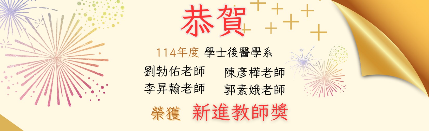 113-2學期新進教師獎